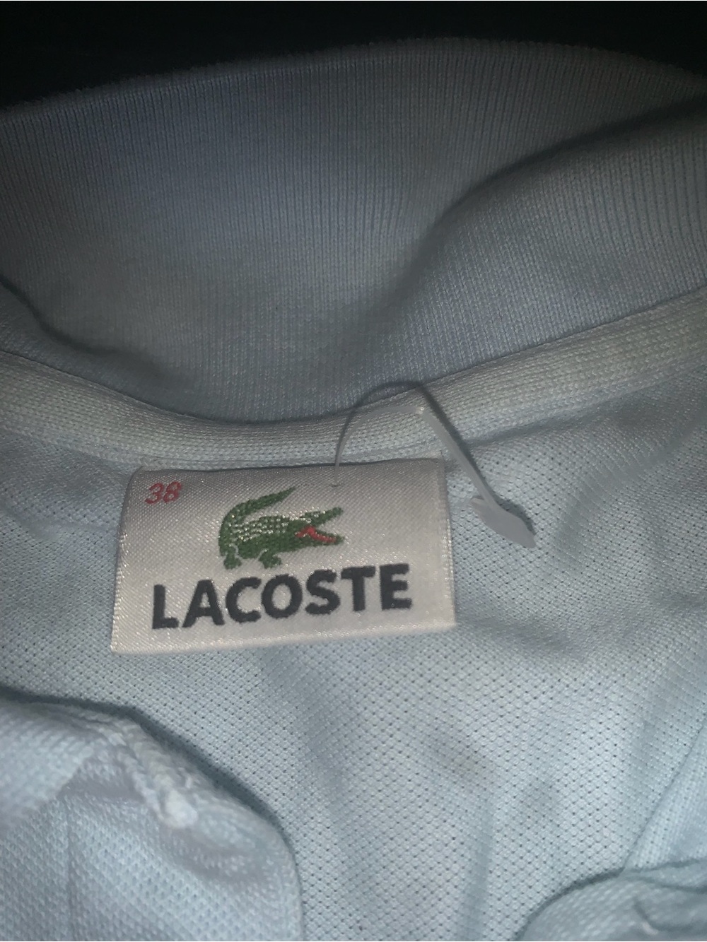 Lacoste light teal Polo Shirt with Crocodile Logo - Picture 5 of 7
